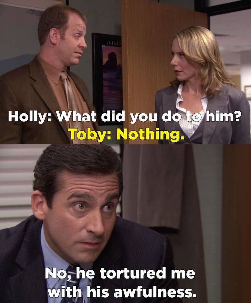 25 Times Michael Completely Bullied Toby On The Office