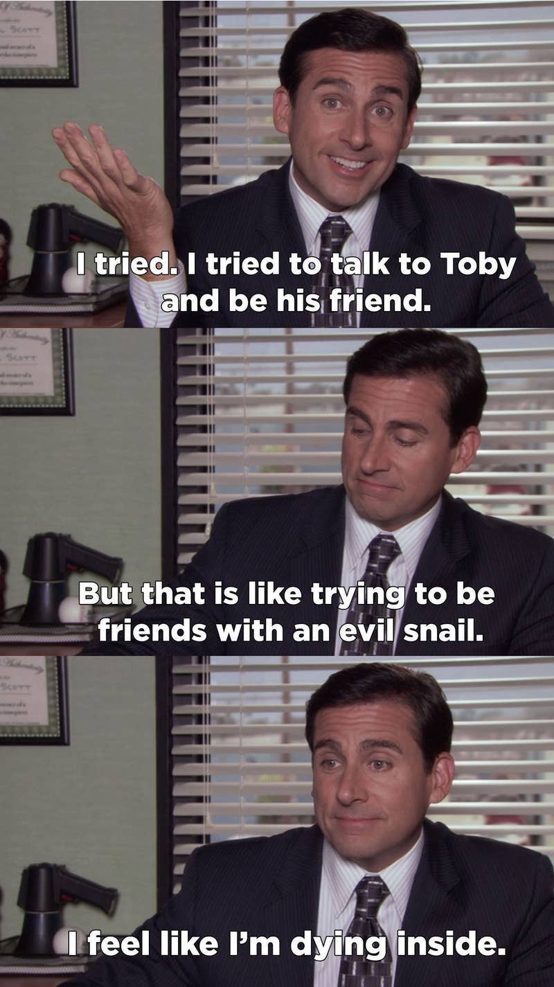 25 Times Michael Completely Bullied Toby On The Office