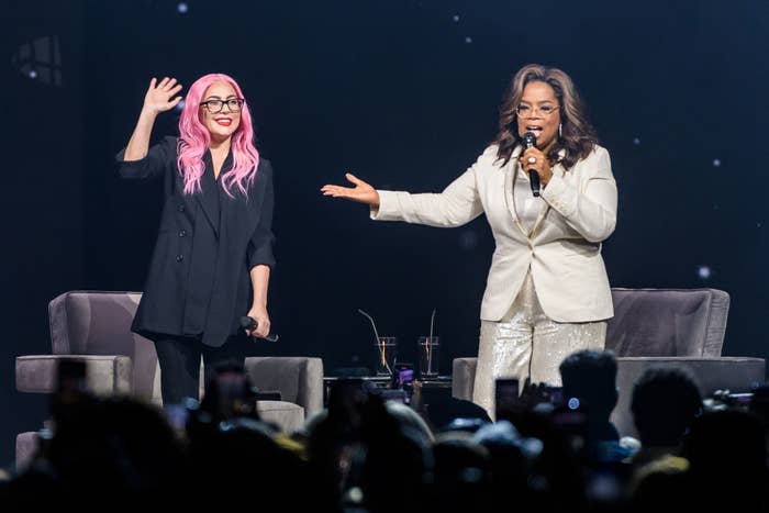 This Clip Of Oprah Shaking Lady Gaga Is Way Funnier Than It