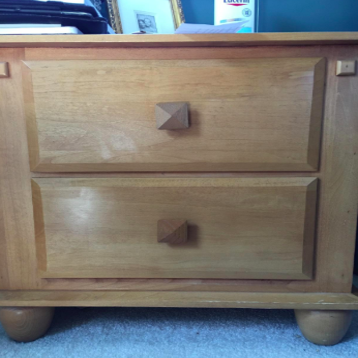 same nightstand without the stains