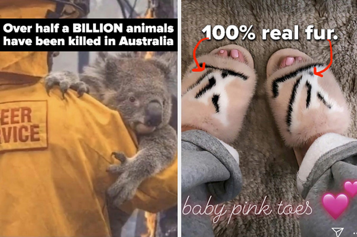 Kylie Jenner Posted About The Animals Dying In Australia...And Then Posted  A Pic Of Her New Fur Slippers