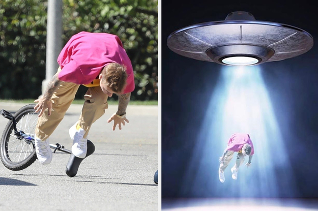 Justin Bieber Just Discovered A Picture Of Him Falling Off A Unicycle And Really, Really Loves It