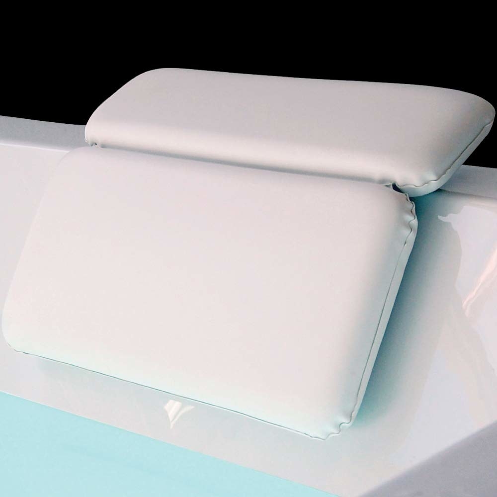 The two-panel bath pillow in white