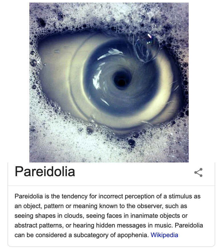 What is pareidolia?