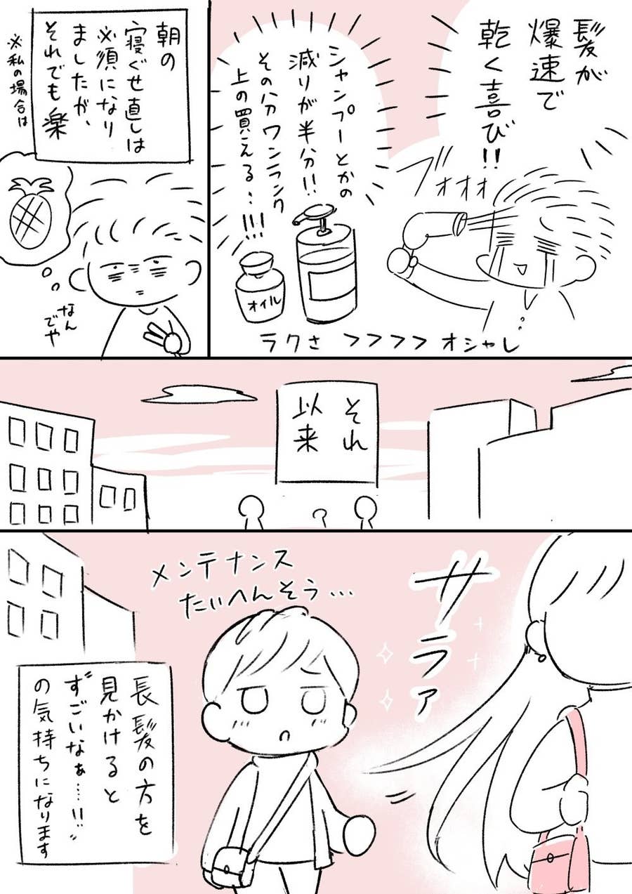 ポニーテールに憧れるも ロングヘアの 現実 を描いたマンガに共感の嵐