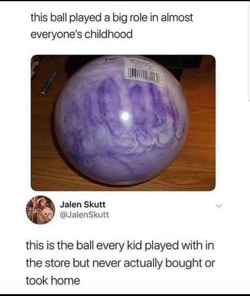 purple plastic ball