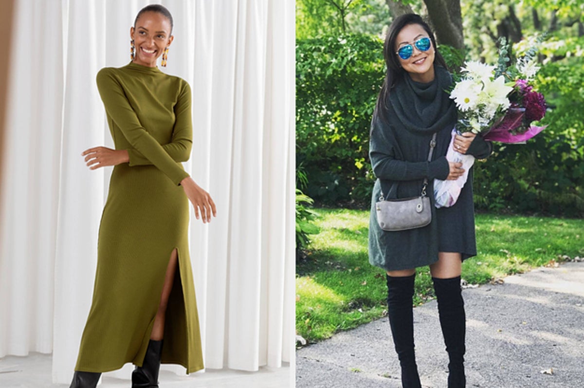 27 Dresses You Can Wear With and Without Tights