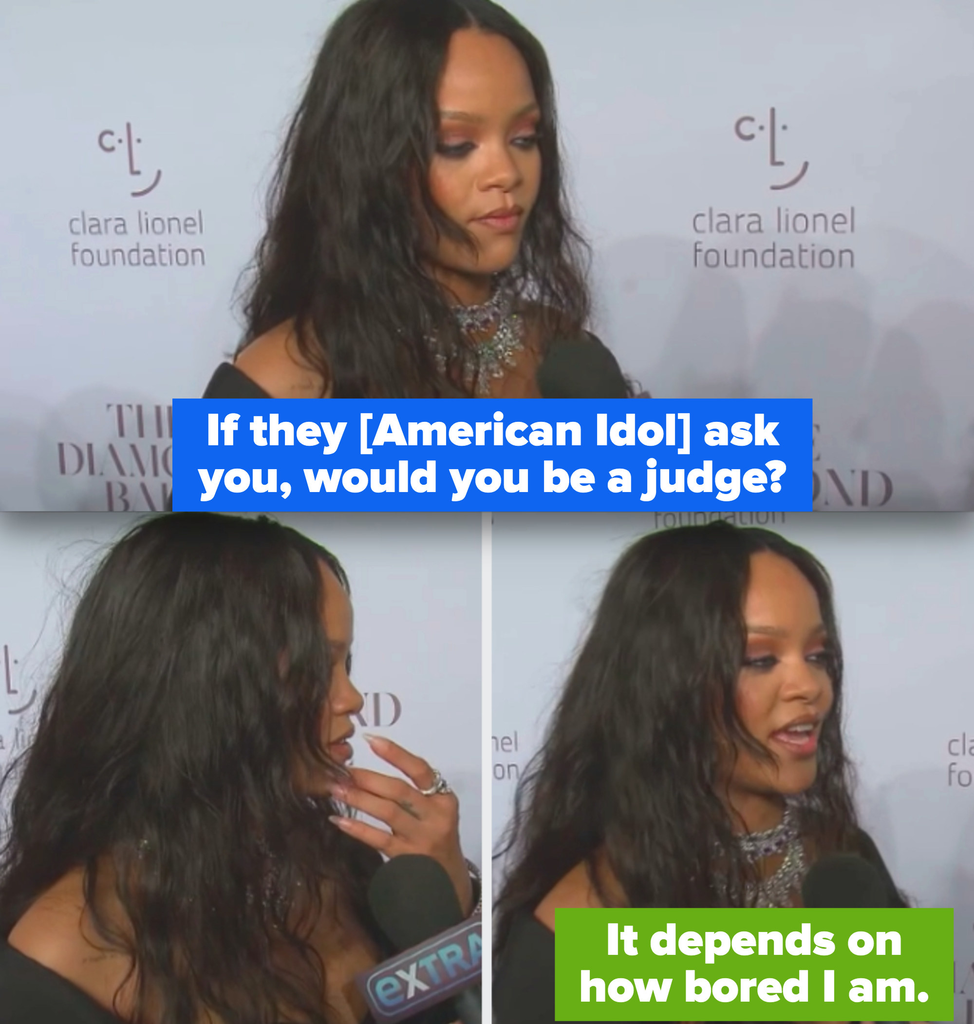 Rihanna saying she&#x27;d host depending on how bored she was