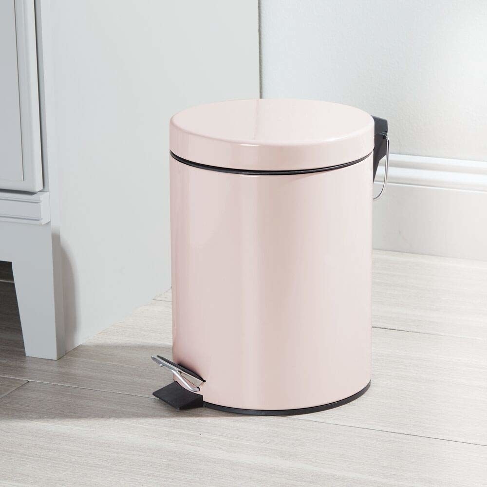 Light pink trash can