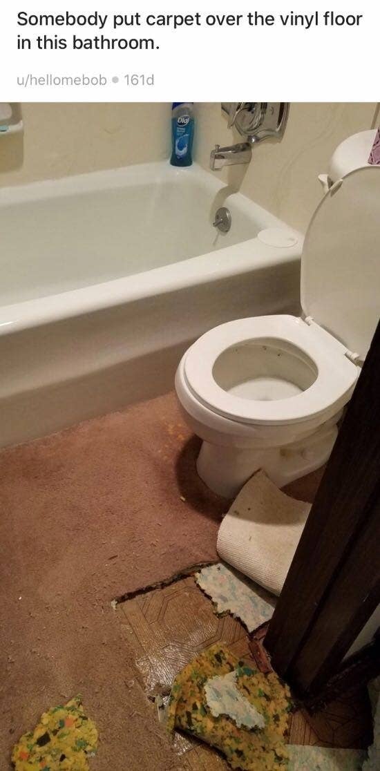 Photos Of Carpeted Bathrooms That Are, What To Clean Bathtub With Reddit