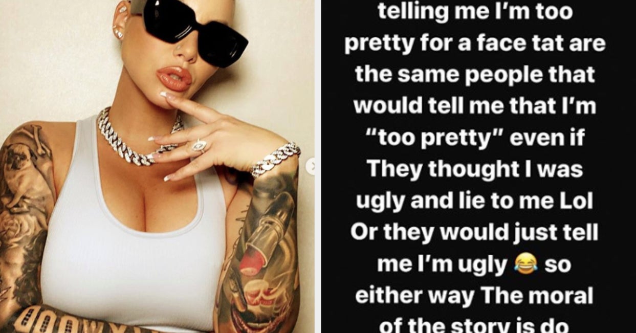 Amber Rose Got A Face Tattoo And Sent A Message To Wendy Williams And Other  Haters For Mocking It