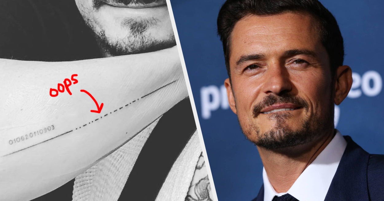 Orlando Bloom's New Tattoo Appears To Misspell Son's Name