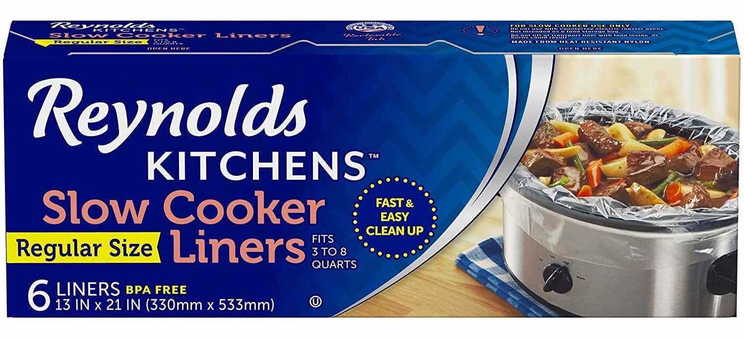 Reynolds Wrap Slow Cooker Liner, Fits 3-8 Quarts, Regular Size