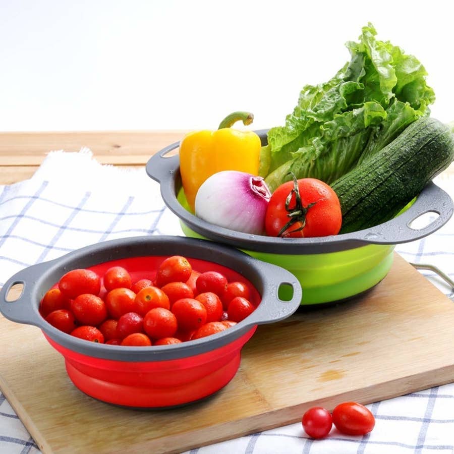 Collapsible Microwave Cover Lid Folding Plate Cover Colander Strainer Fruit  Vegetables Washing Basket Plate Lid Kitchen Tools - AliExpress