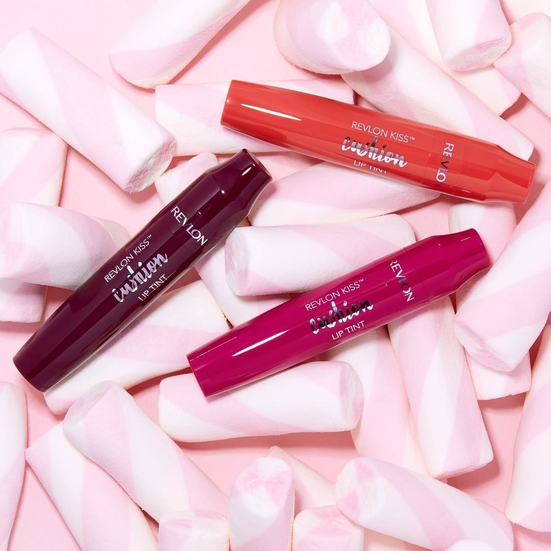 Three tubes of lipstick in a pile