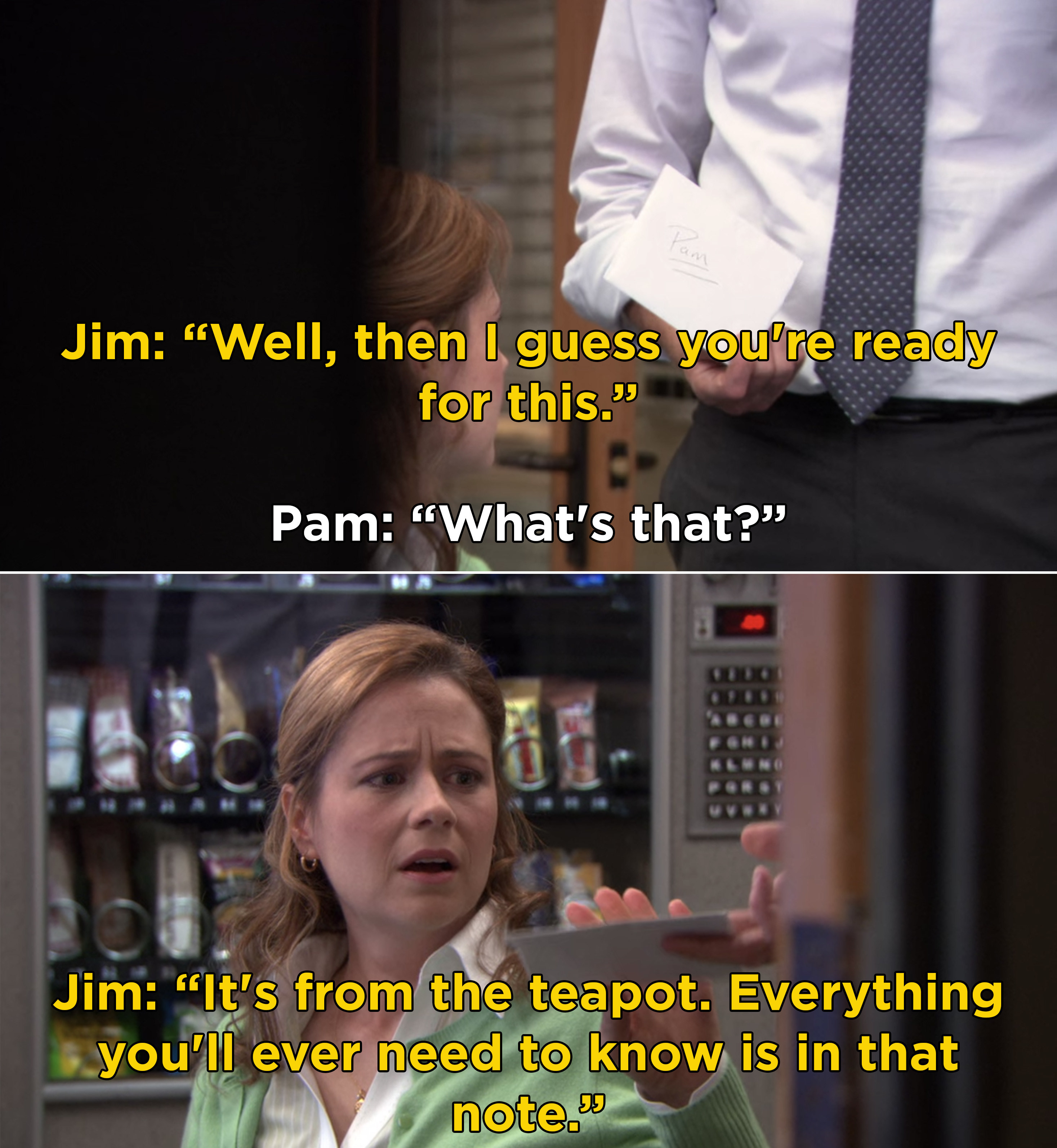 The office, Jim's Green Tea Pot to Pam- just the kettle Art Board