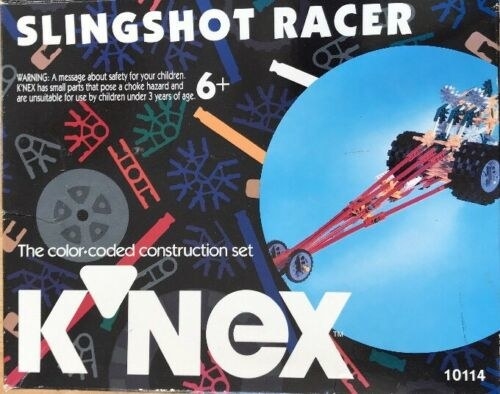 The box for the K&#x27;Nex Slingshot Racer