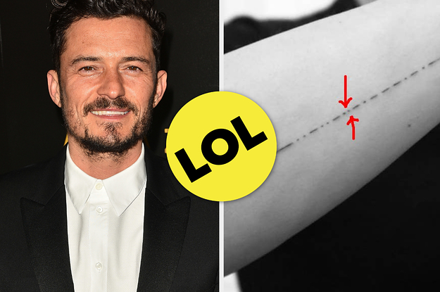 Orlando Bloom Fixed His Mispelled Tattoo And Blamed Pinterest For The