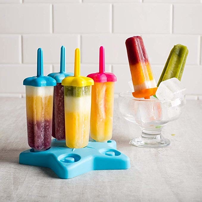 KSP Ice Pop Freezer Oval Popsicle Mold Set - Set of 6