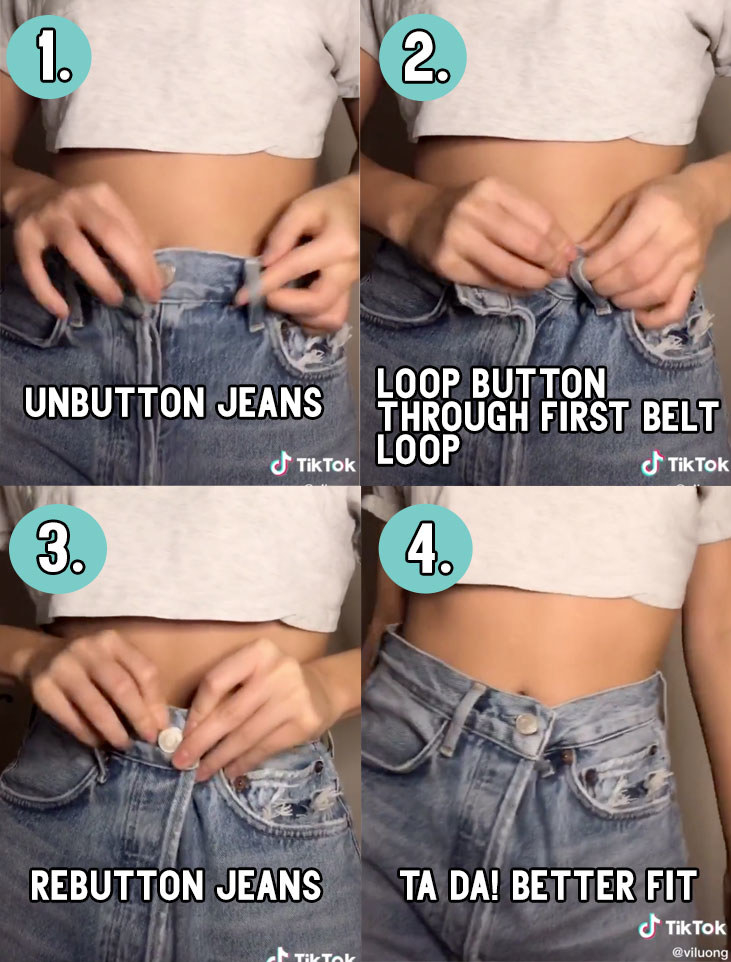 Woman transforms jeans 2 sizes bigger with shower hack