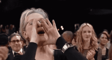 Meryl Streep yelling 