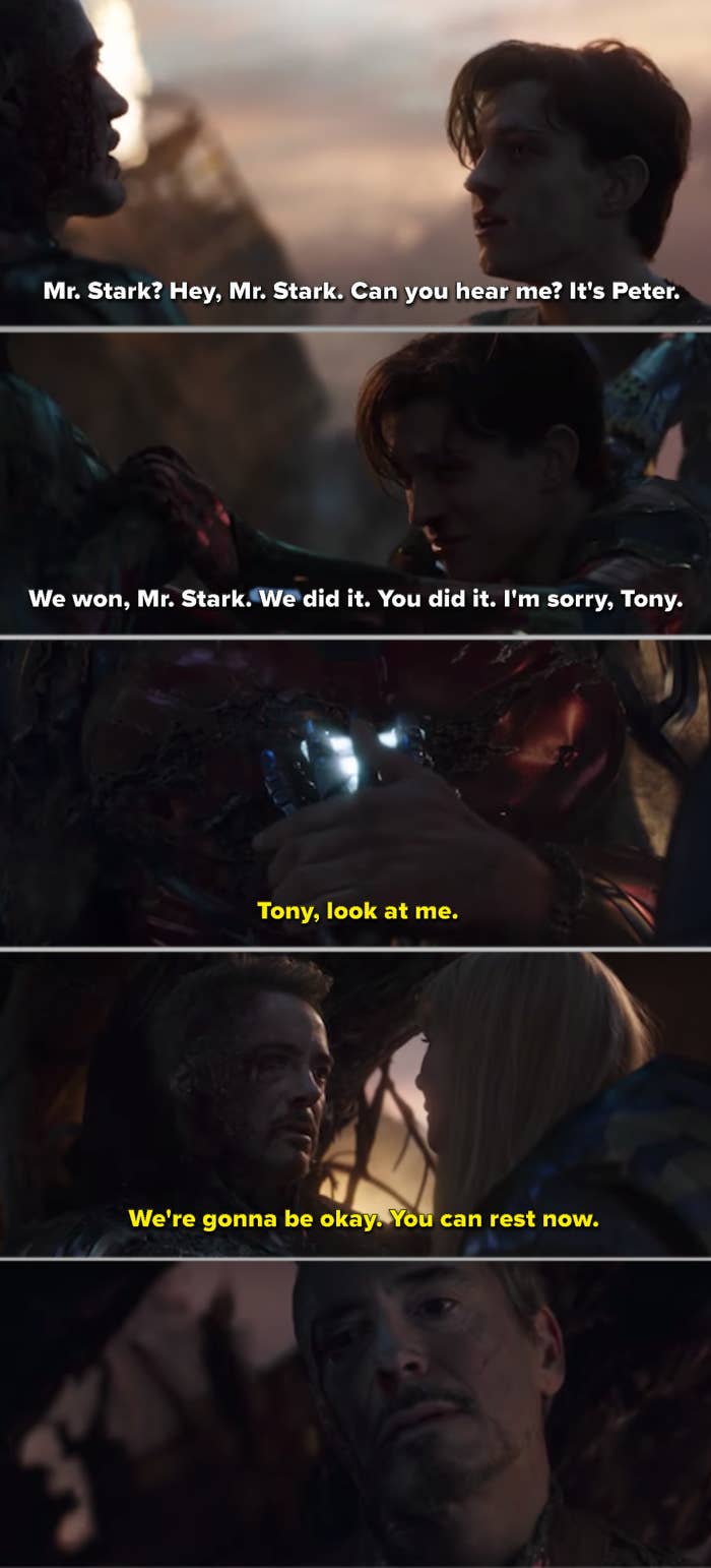 Tony dying in &quot;Avengers: Endgame&quot;