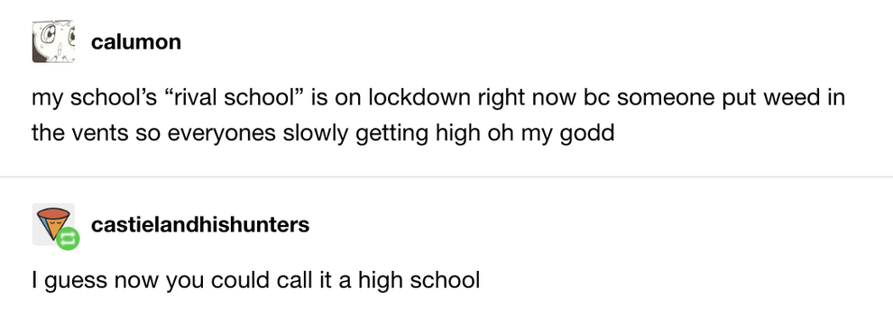 16 Funny Tumblr Posts About High School