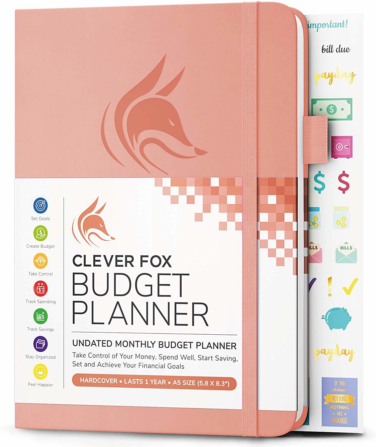 A pink budget planner