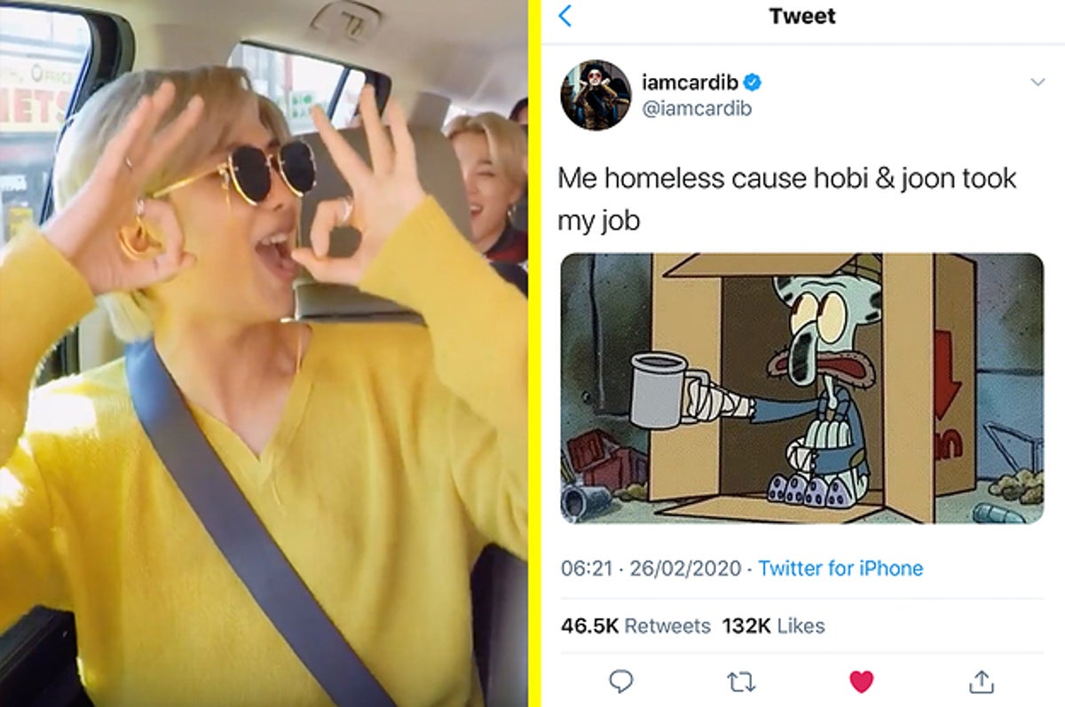 Bts Finally Did Carpool Karaoke With James Corden And Their Rapping Even Had Cardi B Shook
