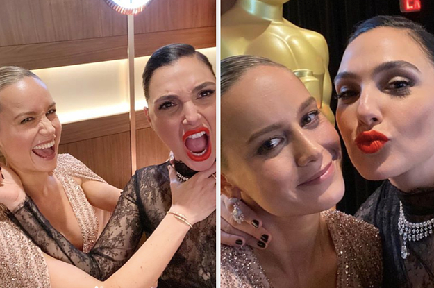 Brie Larson Choking Gal Gadot In An Instagram Selfie Is The Most Ambitious Crossover Event In History