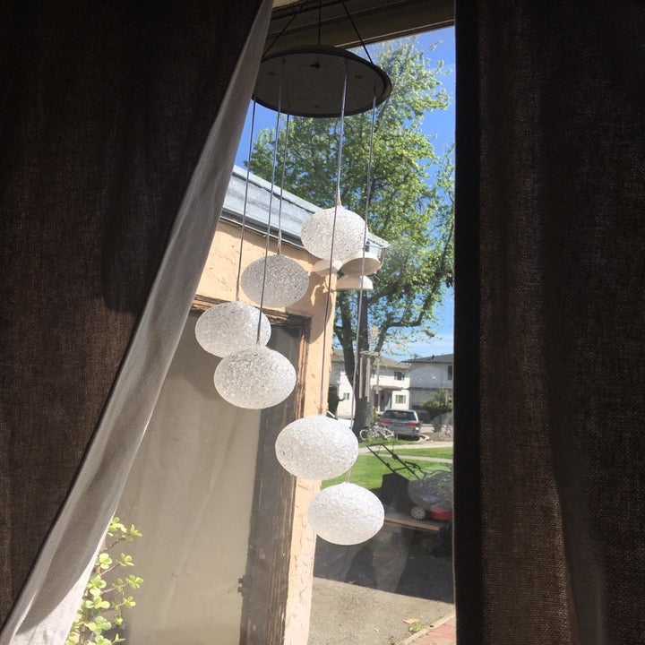 the wind chimes in the day time