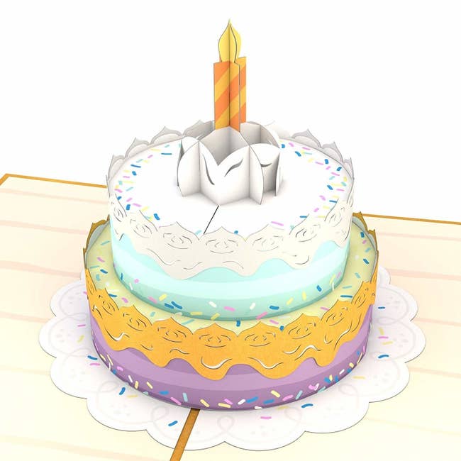 birthday cake lovepop card
