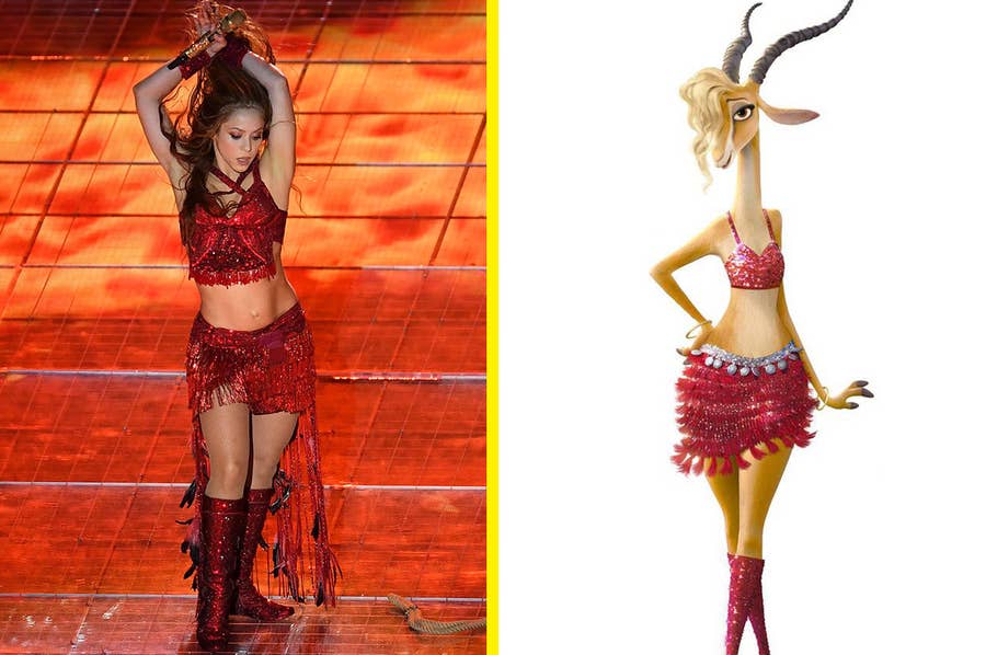 Shakira Appears To Dress As Zootopia Character At Super Bowl Halftime Show
