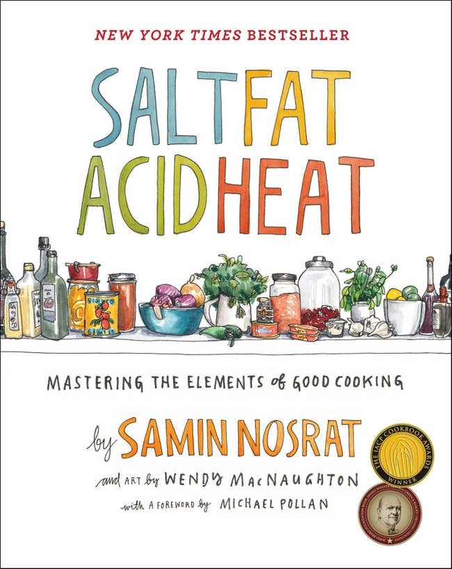 Cover of the book with illustrated foods 