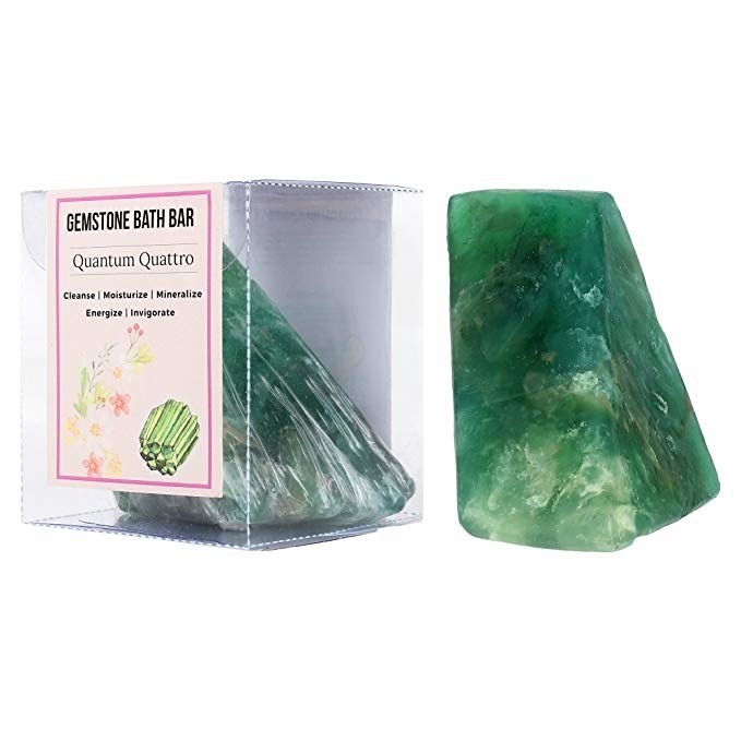 Green gemstone soap bar.