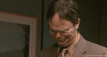 A gif of Dwight from The Office saying, &quot;Thank You&quot;