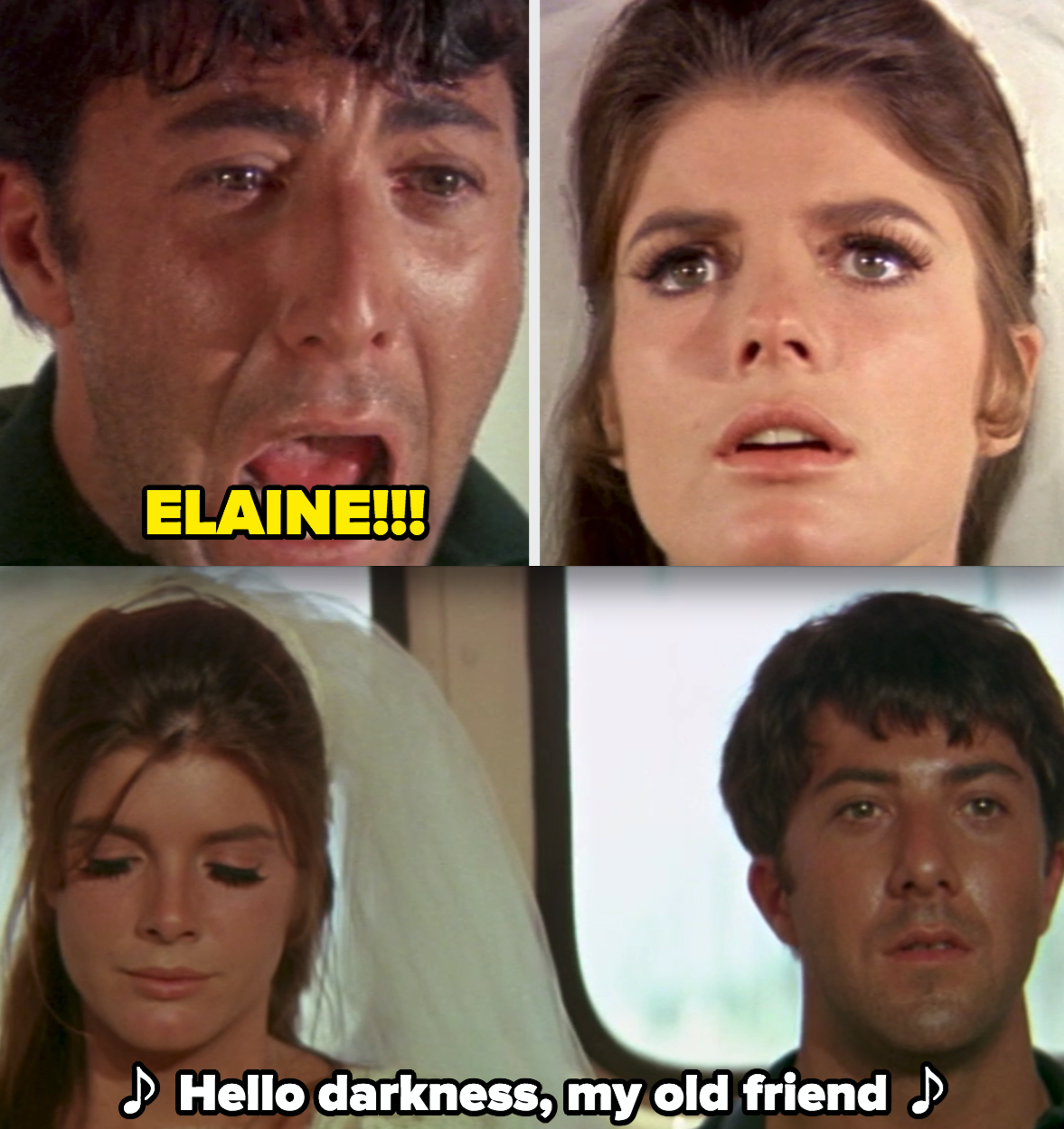 Dustin Hoffman and Katharine Ross in &quot;The Graduate&quot;