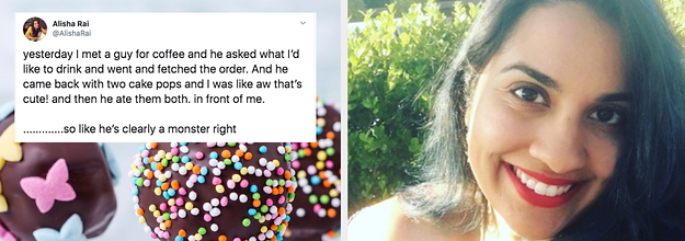 Alisha Rai Sex - This Woman's Viral Tweet About Sharing Cake Pops Sparked A Debate ...