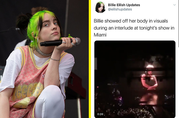 Billie eilish tits slip