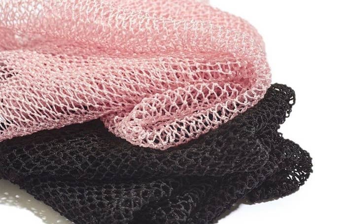 the luv scrub in pink and black
