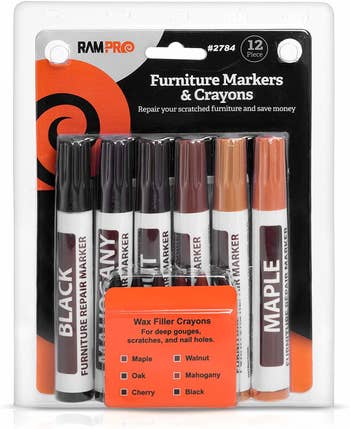 Markers in several different shades of brown 