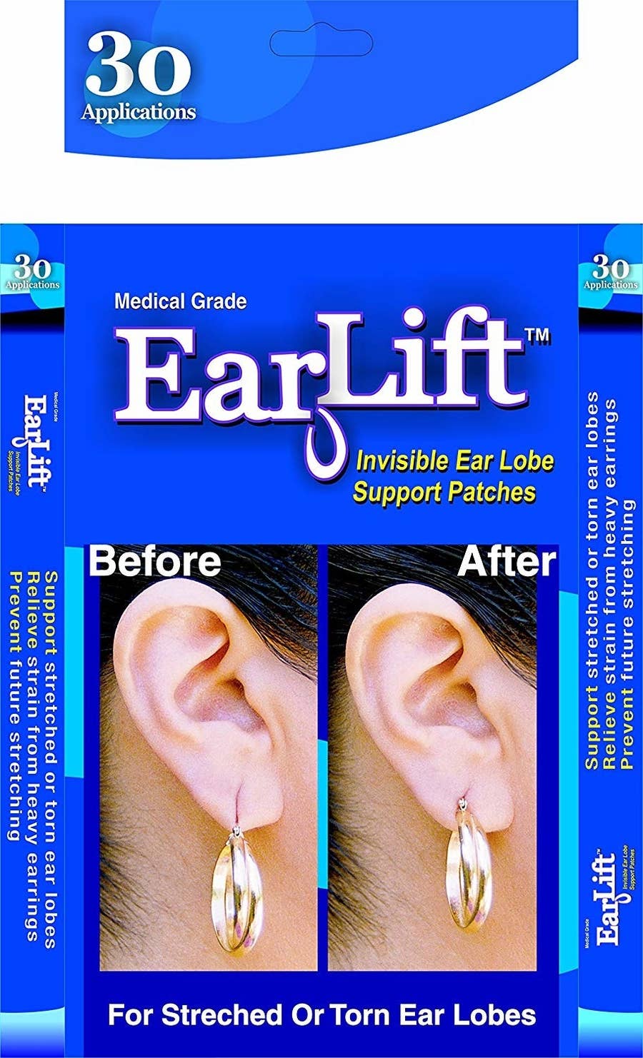 Earlift Earring Support Patches - 10 Pack (600 patches)