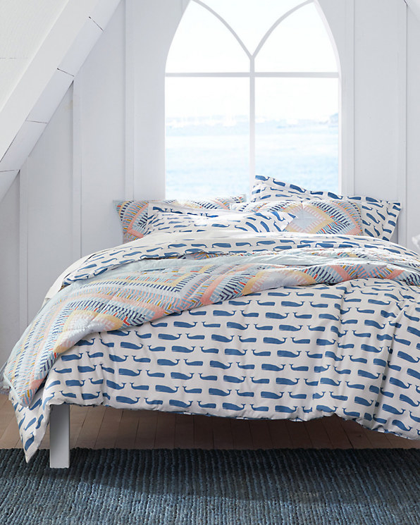 Image of the whale print bedding