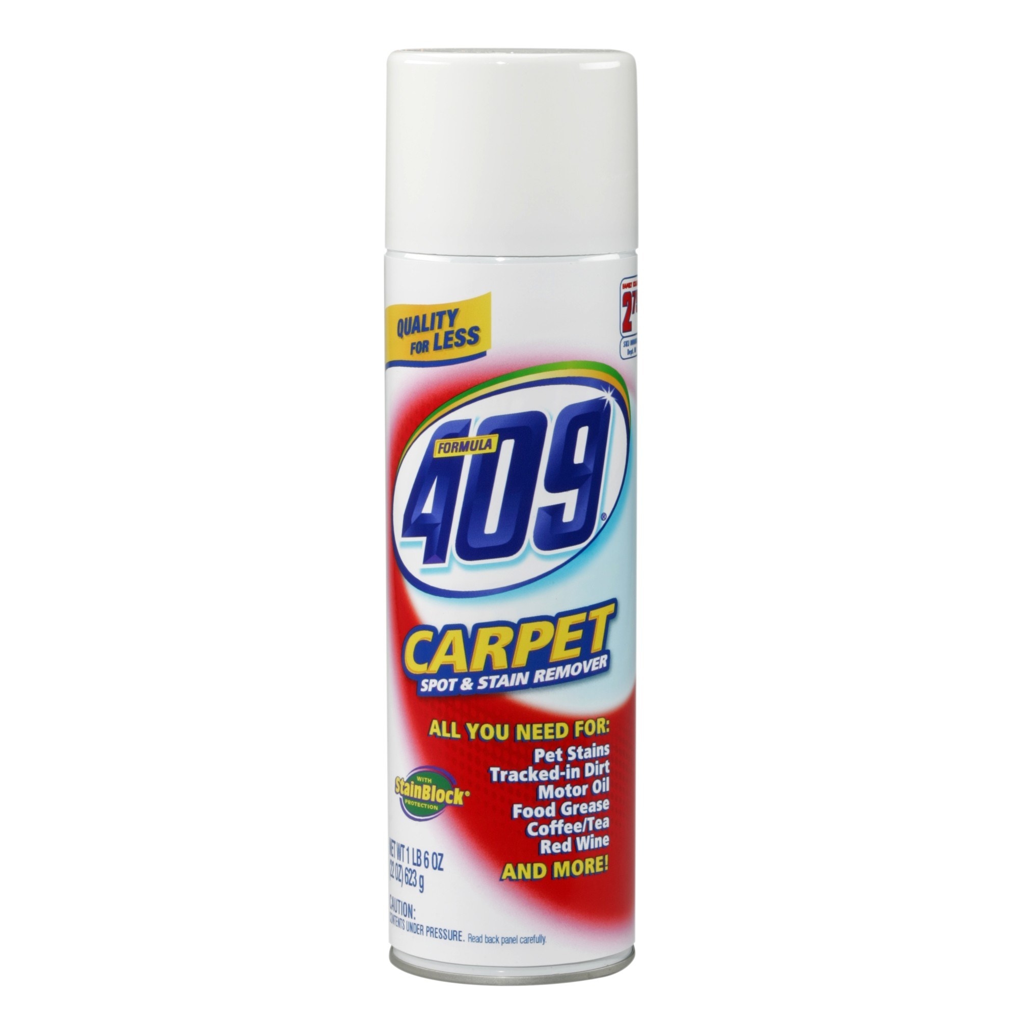 The can of carpet cleaner 