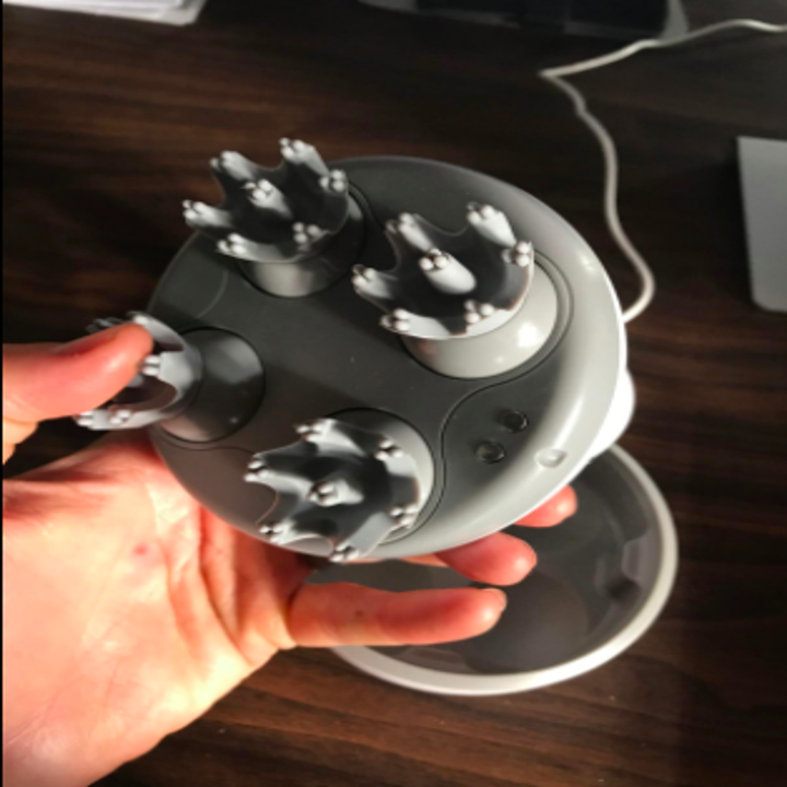 reviewer pic of detail shot of the four grouped massaging nubs