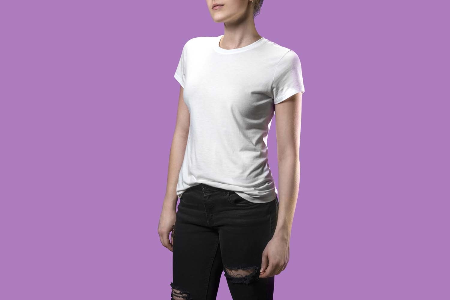 good quality womens white t shirts