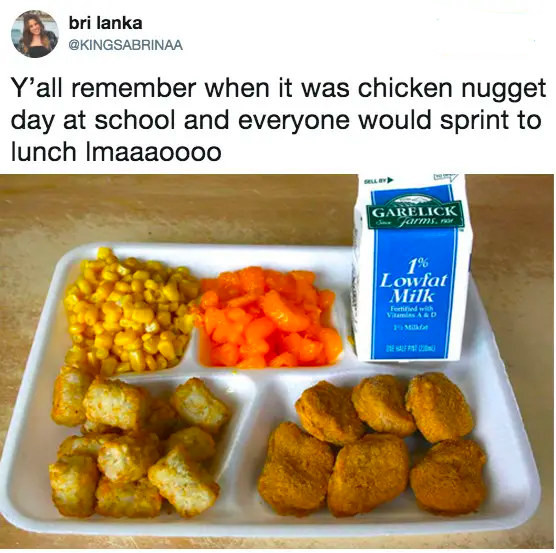 Picture of a lunch tray