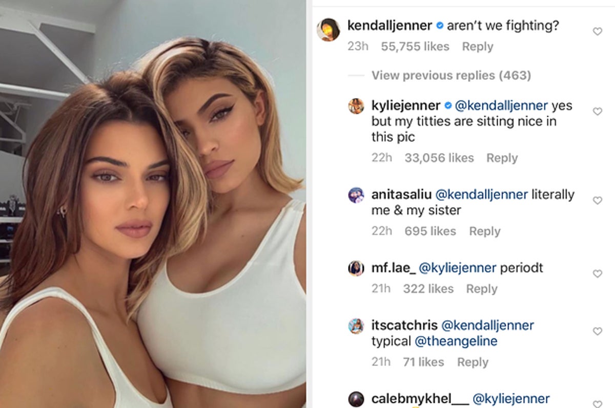 Kylie Jenner Posted A Picture With Kendall Even Though They Re Fighting And Her Reasoning Is Hilarious Af [ 797 x 1200 Pixel ]