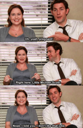 was pam really pregnant in the office season 8