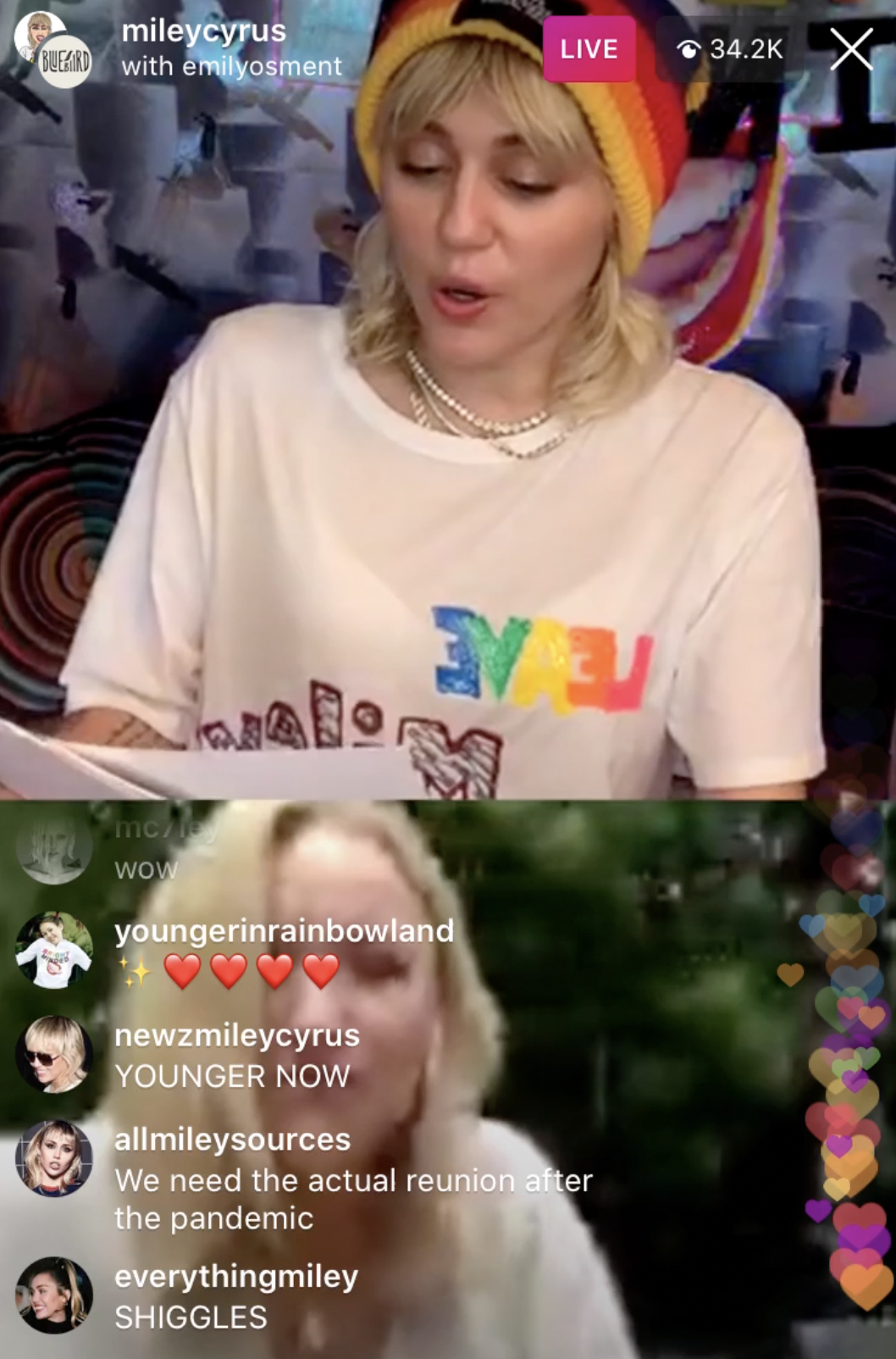 Miley Cyrus And Emily Osment Reunited On Instagram Live